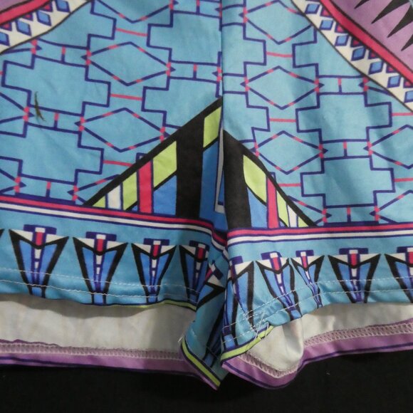 Colorful and Vibrant | Tribal Shorts | 13 inch waist measured - Picture 13 of 14